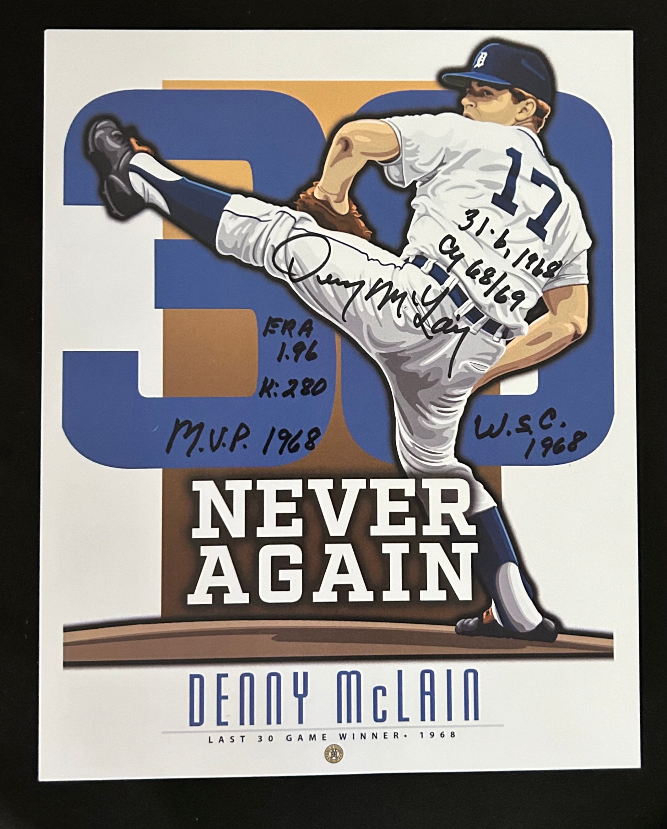 Schwartz Sports Memorabilia MCLBSB104 Denny McLain Signed Official MLB  Baseball with 68 WSC, 1 - Harris Teeter